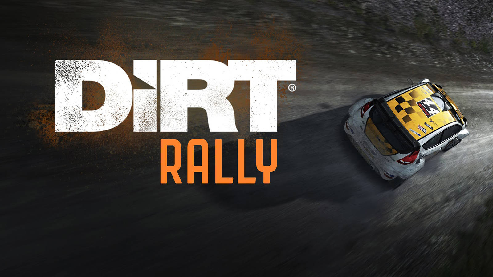 Dirt Rally, yellow checkered roof, muddy terrain, HD Desktop Wallpaper