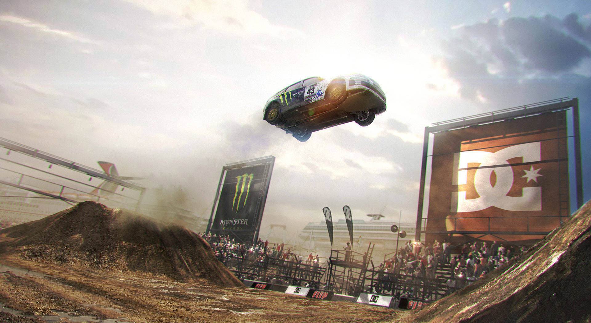 Dirt Showdown, rally car, dirt jump, Full HD Desktop Wallpaper