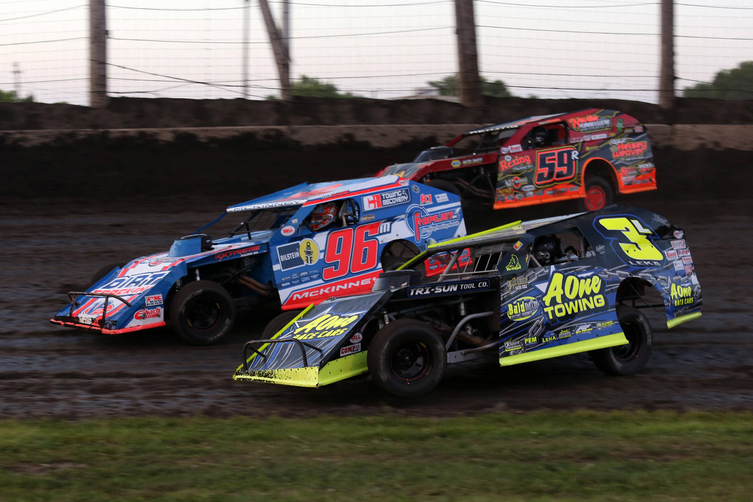 dirt track, dirt race cars, numbered 96 55 and 3, HD Desktop Wallpaper