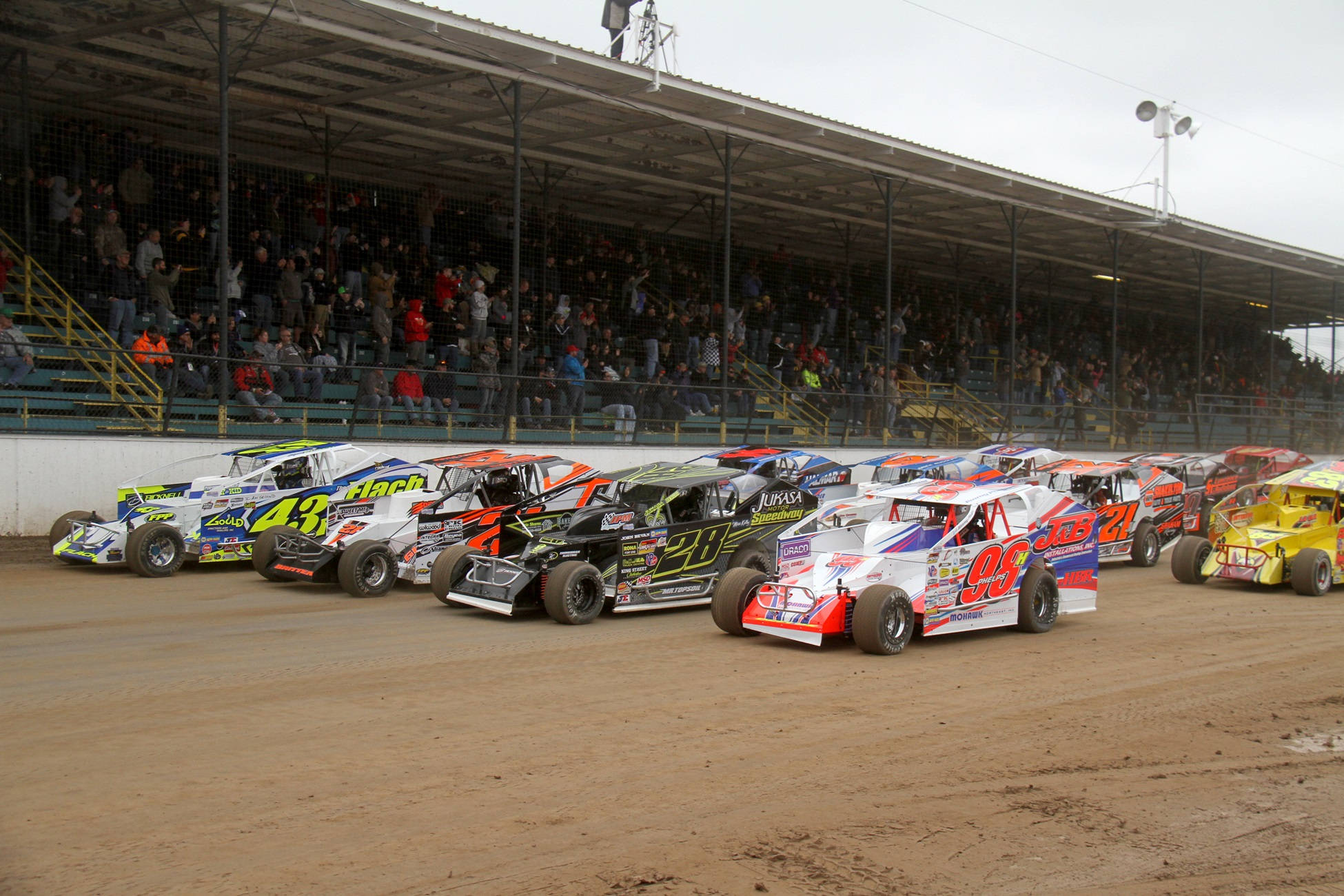 dirt track, dirt race cars, starting line, Full HD Desktop Wallpaper