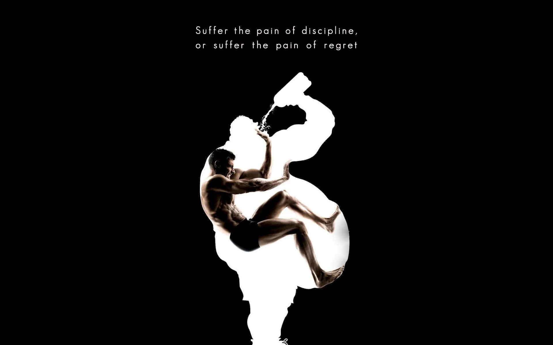 Discipline, Regret, motivational text, Full HD Desktop Wallpaper