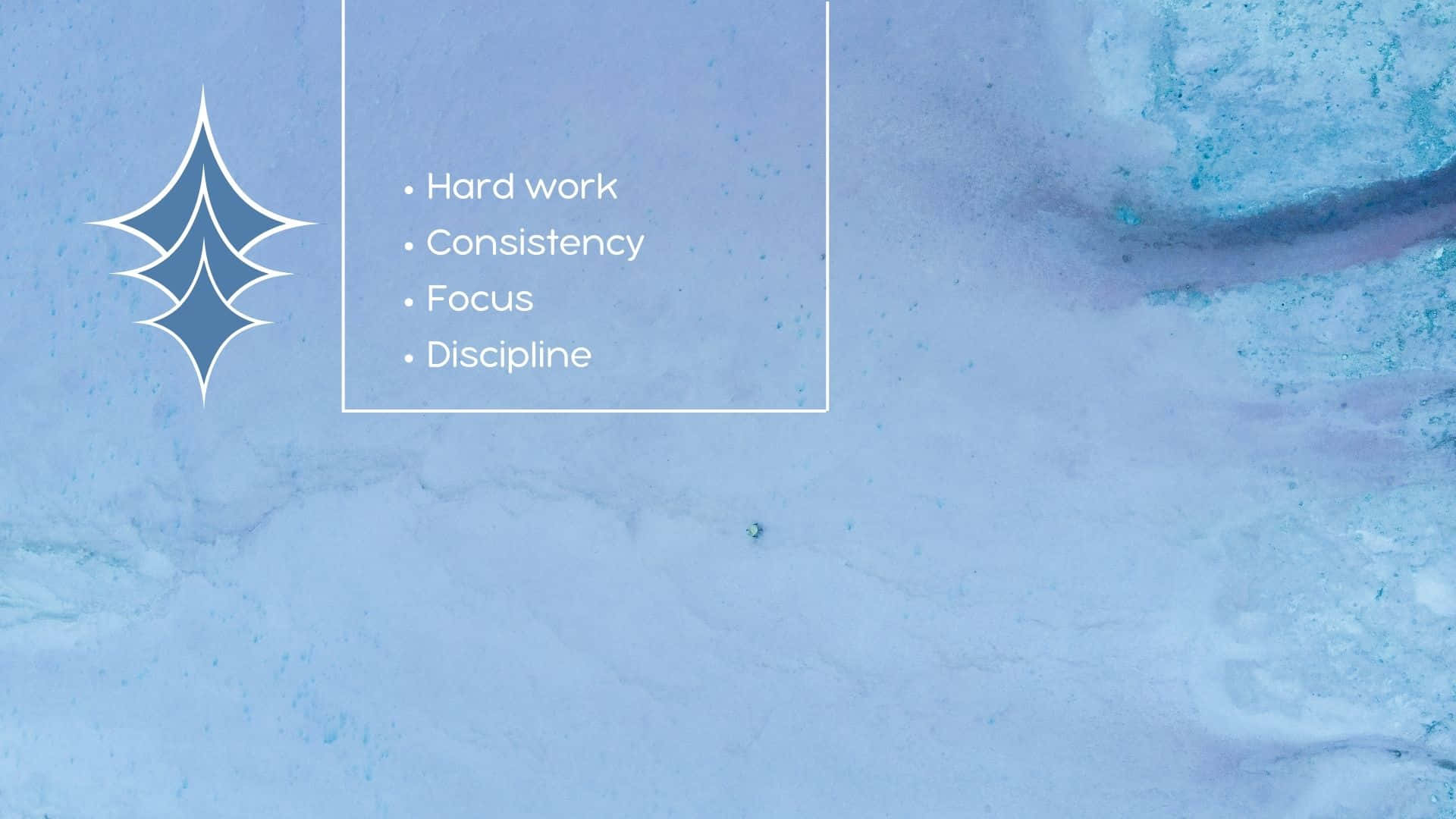 Discipline, blue marbled background, white box, Full HD Desktop Wallpaper
