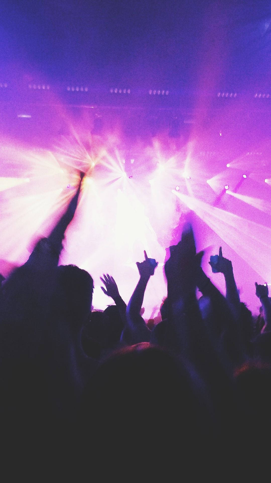 Pink Disco Party Lights, vibrant purple, white stage lights, Full HD Phone Wallpaper