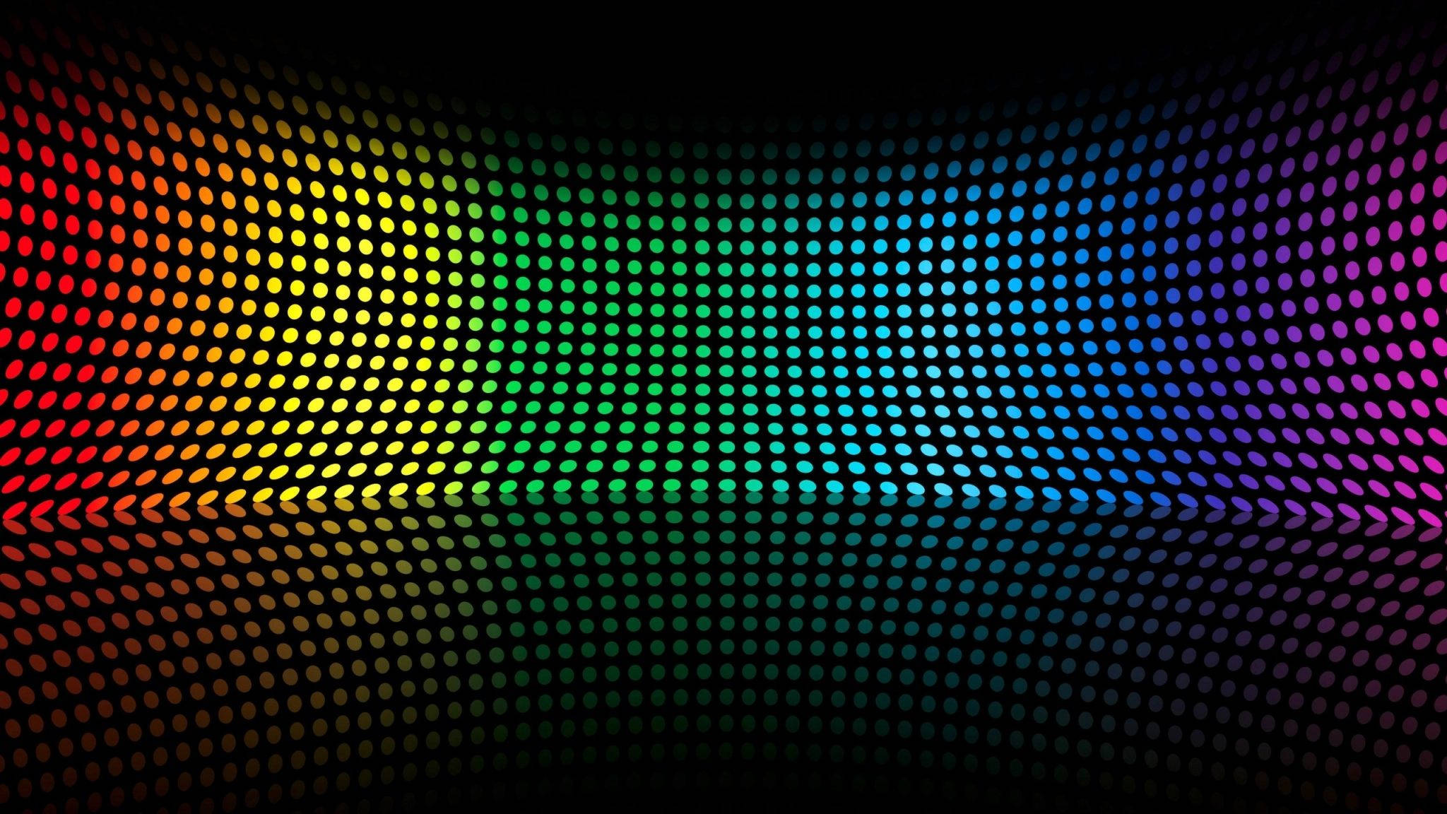 colorful disco dots, rainbow dots, glowing, Full HD Desktop Wallpaper