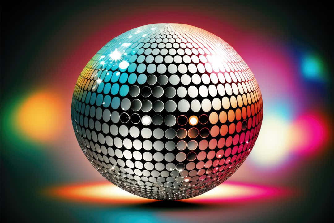 disco ball, rainbow lights, glowing bokeh effects, SD Desktop Wallpaper