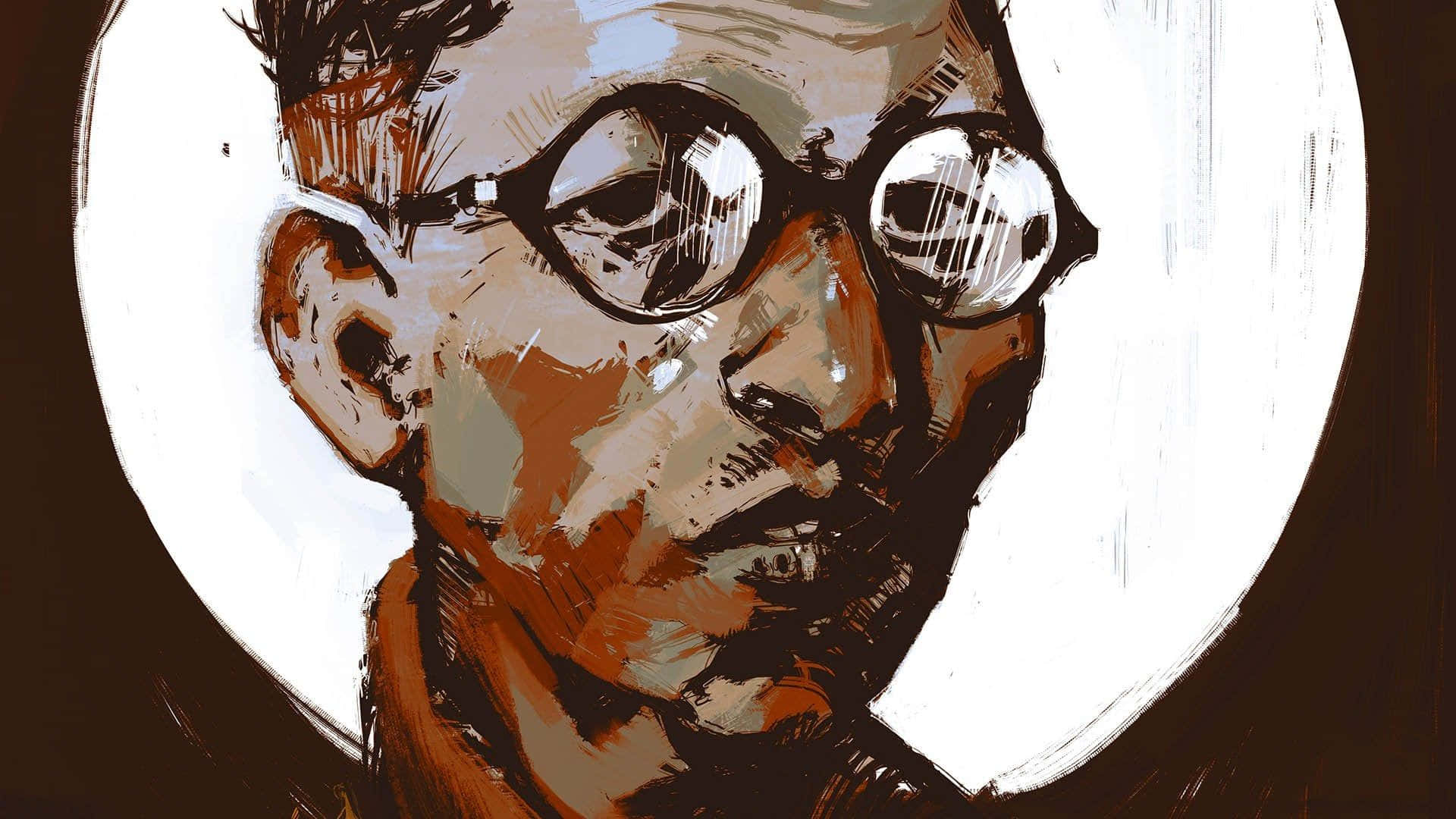 Disco Elysium, protagonist, round glasses, Full HD Desktop Wallpaper