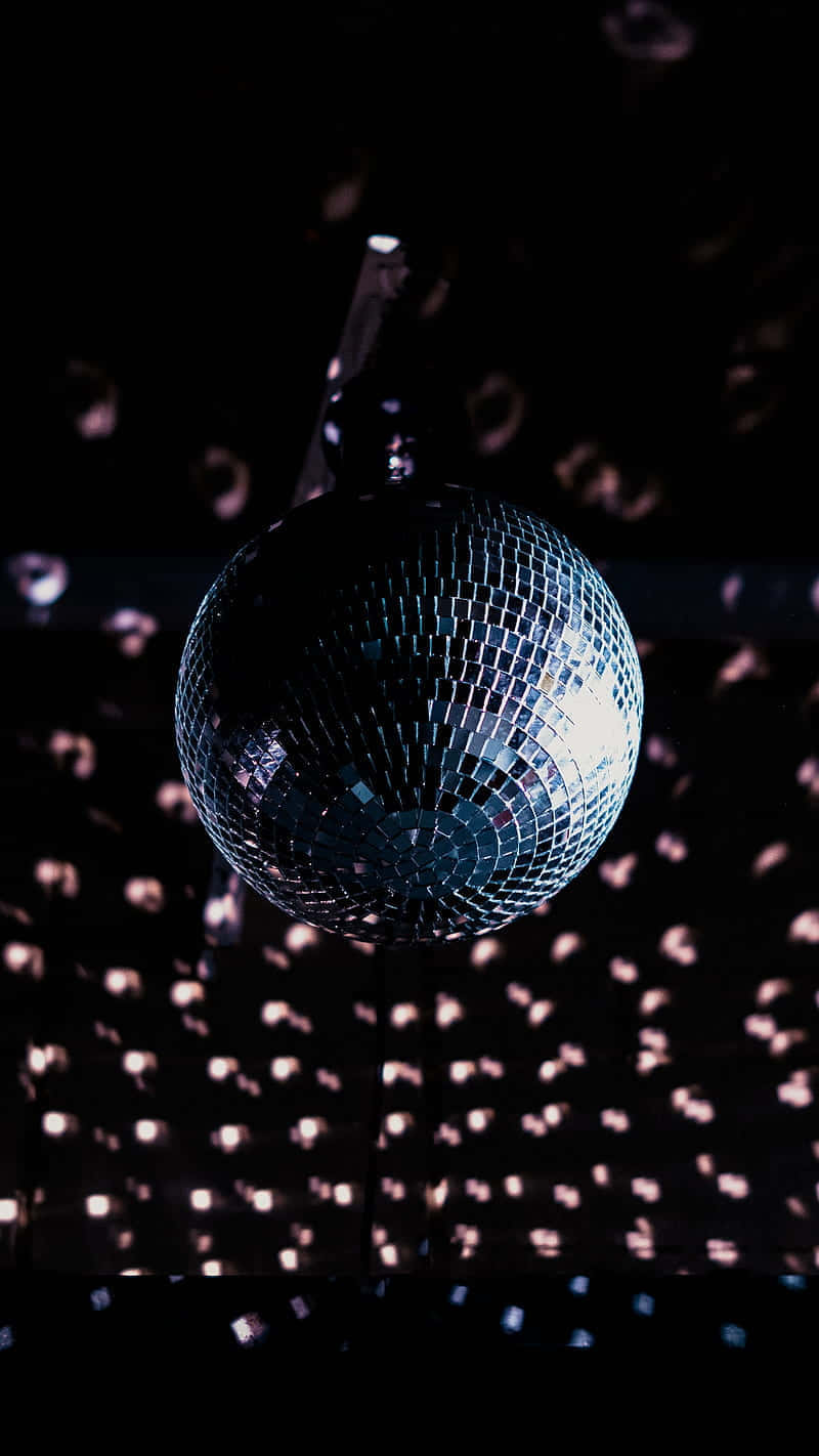 disco ball, sparkling light patterns, darkness, HD Phone Wallpaper