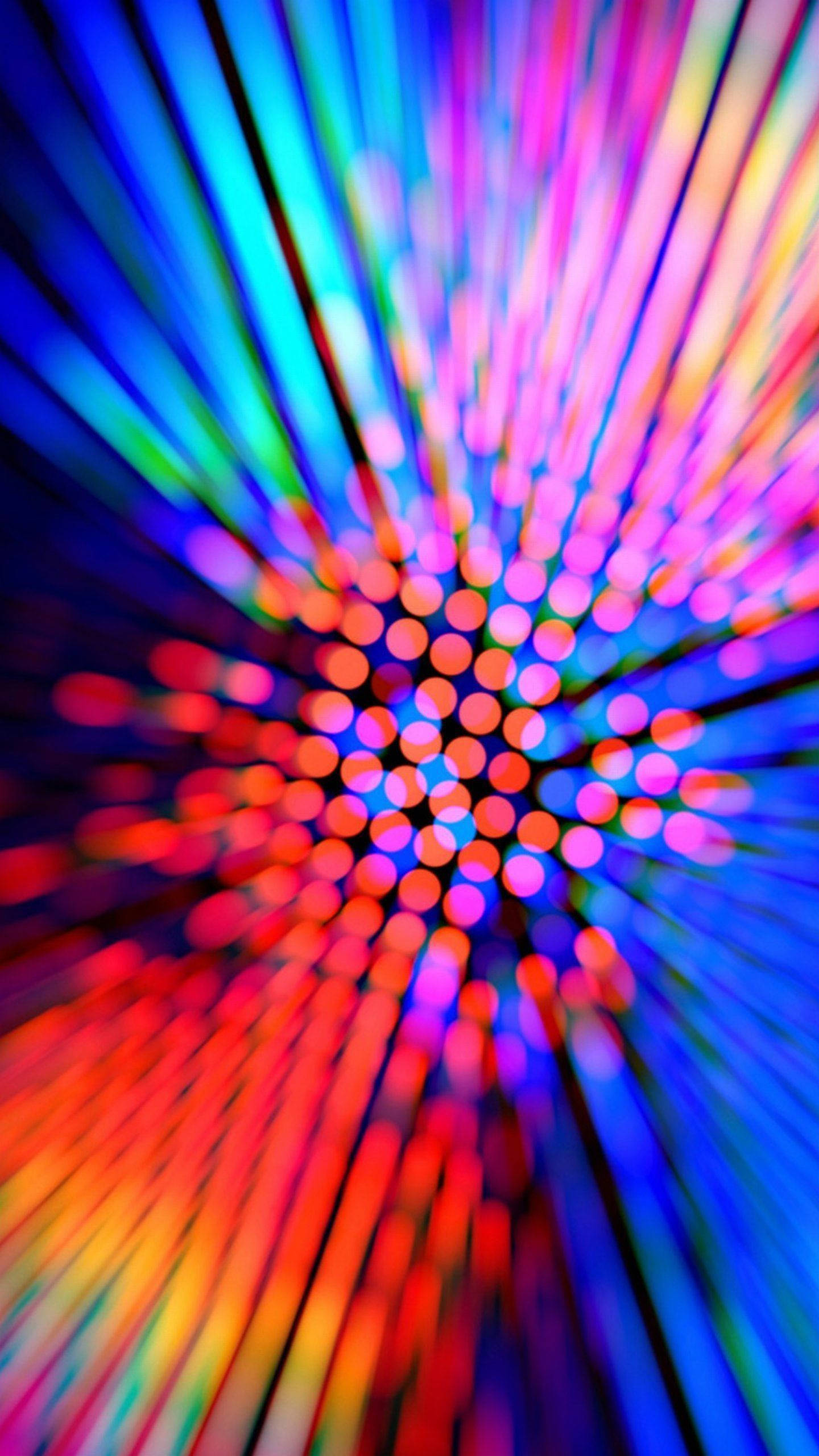 QHD Disco, neon lights, glowing orbs, 2K Phone Wallpaper