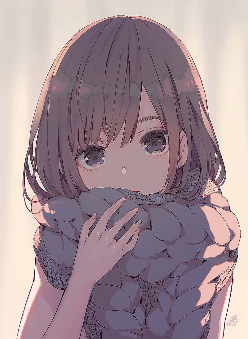Discord Anime Pfp, anime girl, purple hair, SD Phone Wallpaper