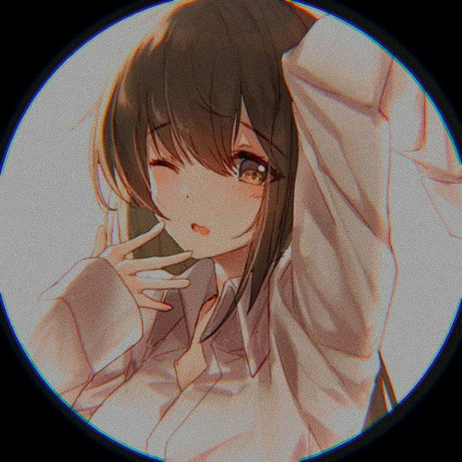 Discord Anime Pfp, anime girl, brown hair, SD Desktop Wallpaper