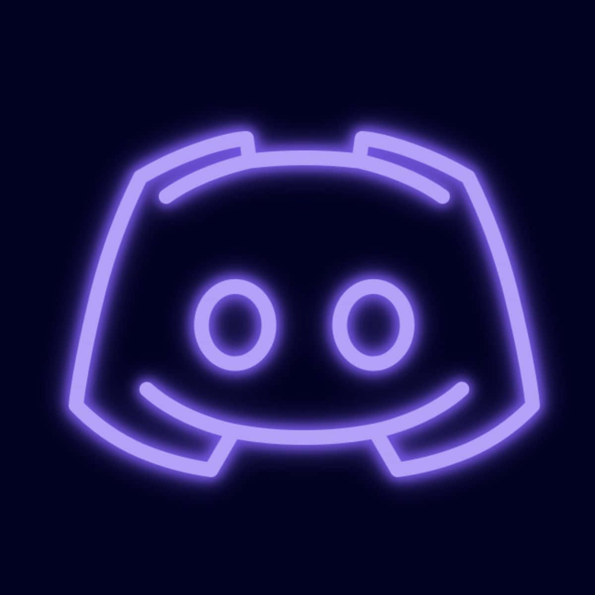 Discord logo, purple neon, glowing, SD Desktop Wallpaper