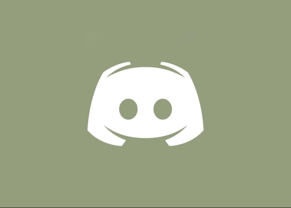 Discord Logo, white, olive green, SD Desktop Wallpaper