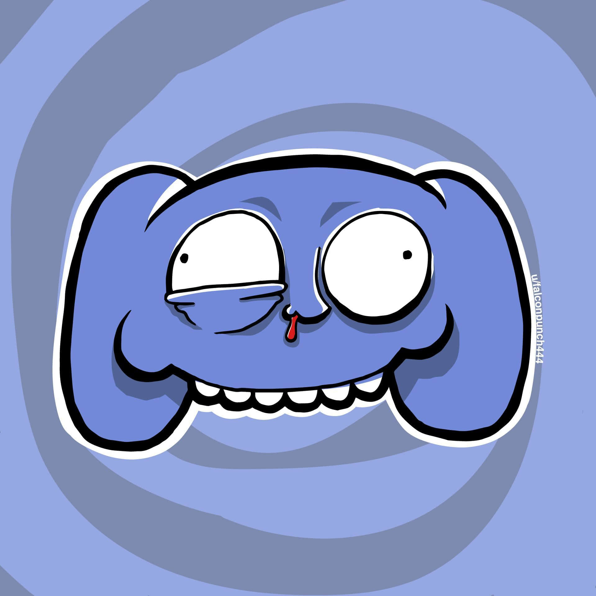 Discord Logo, cartoon blue creature, wide eyes, Full HD Desktop Wallpaper