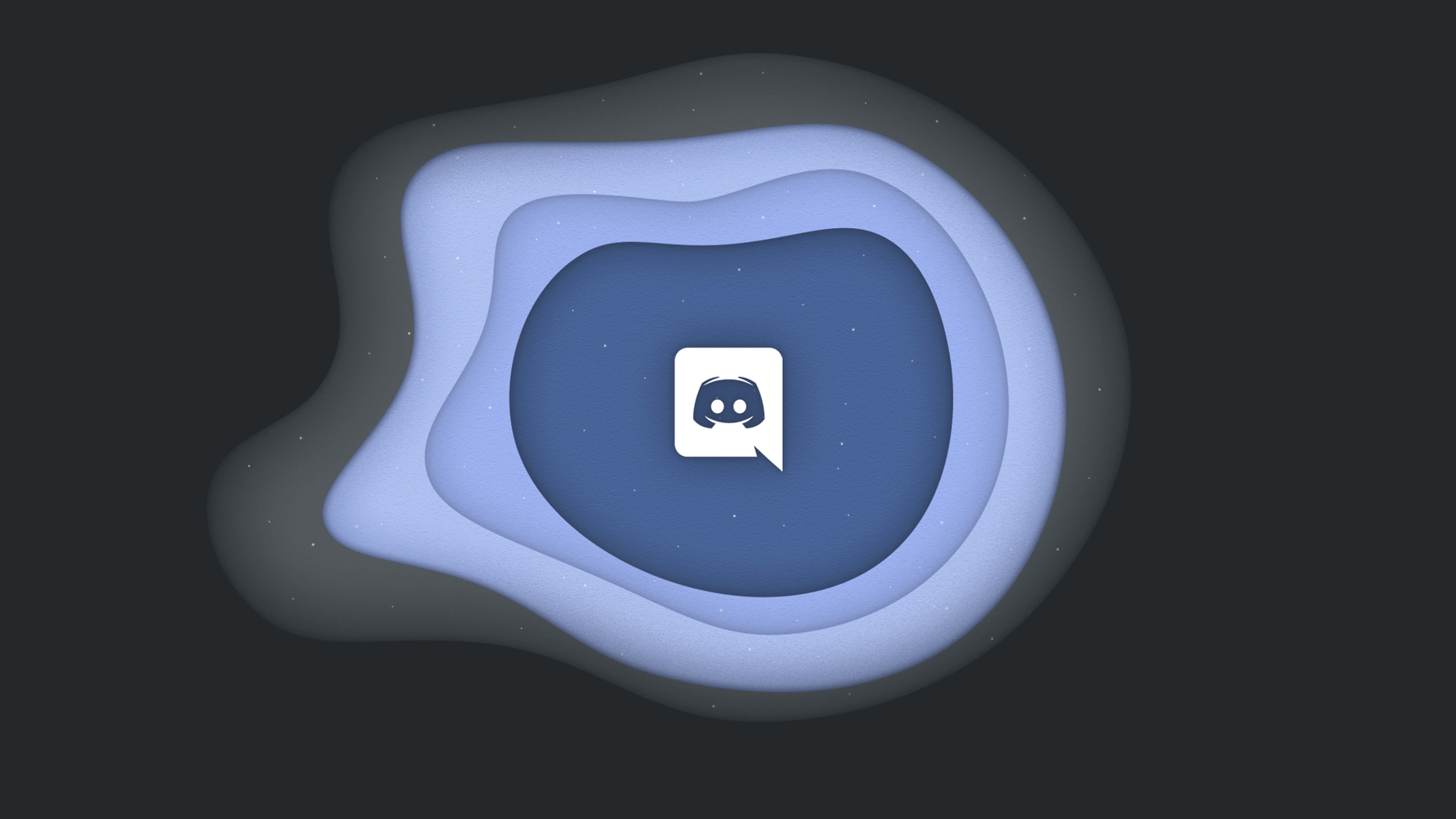 Discord Logo, blue, abstract shapes, 8K Desktop Wallpaper