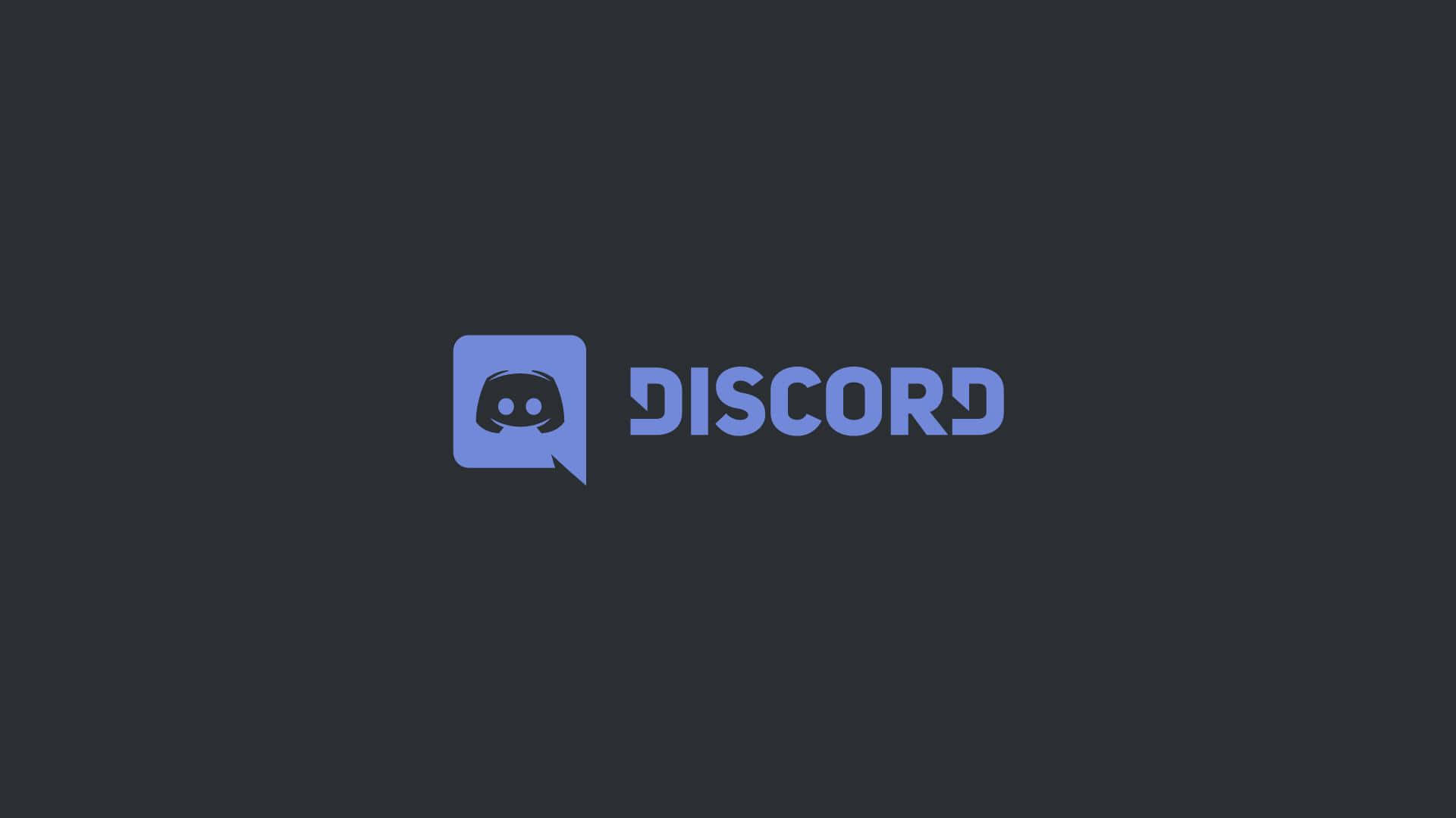 Discord Logo, blue, dark gray, Full HD Desktop Wallpaper