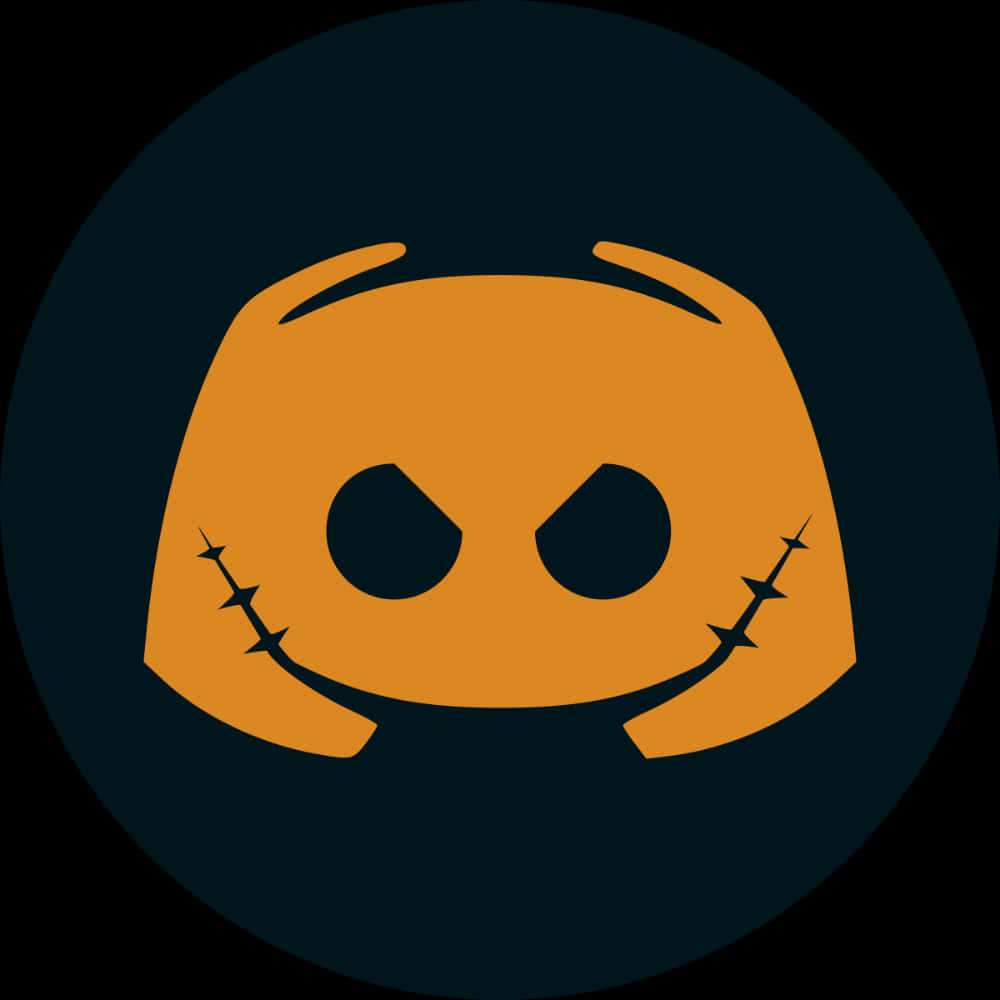 Discord Logo, Halloween, orange jack-o'-lantern, SD Desktop Wallpaper