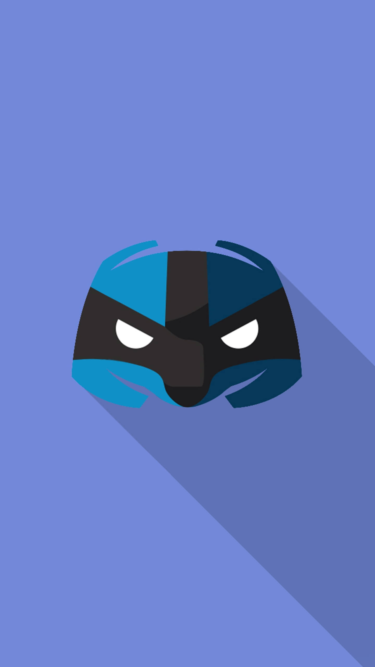 Discord, masked logo, blue, 2K Phone Wallpaper
