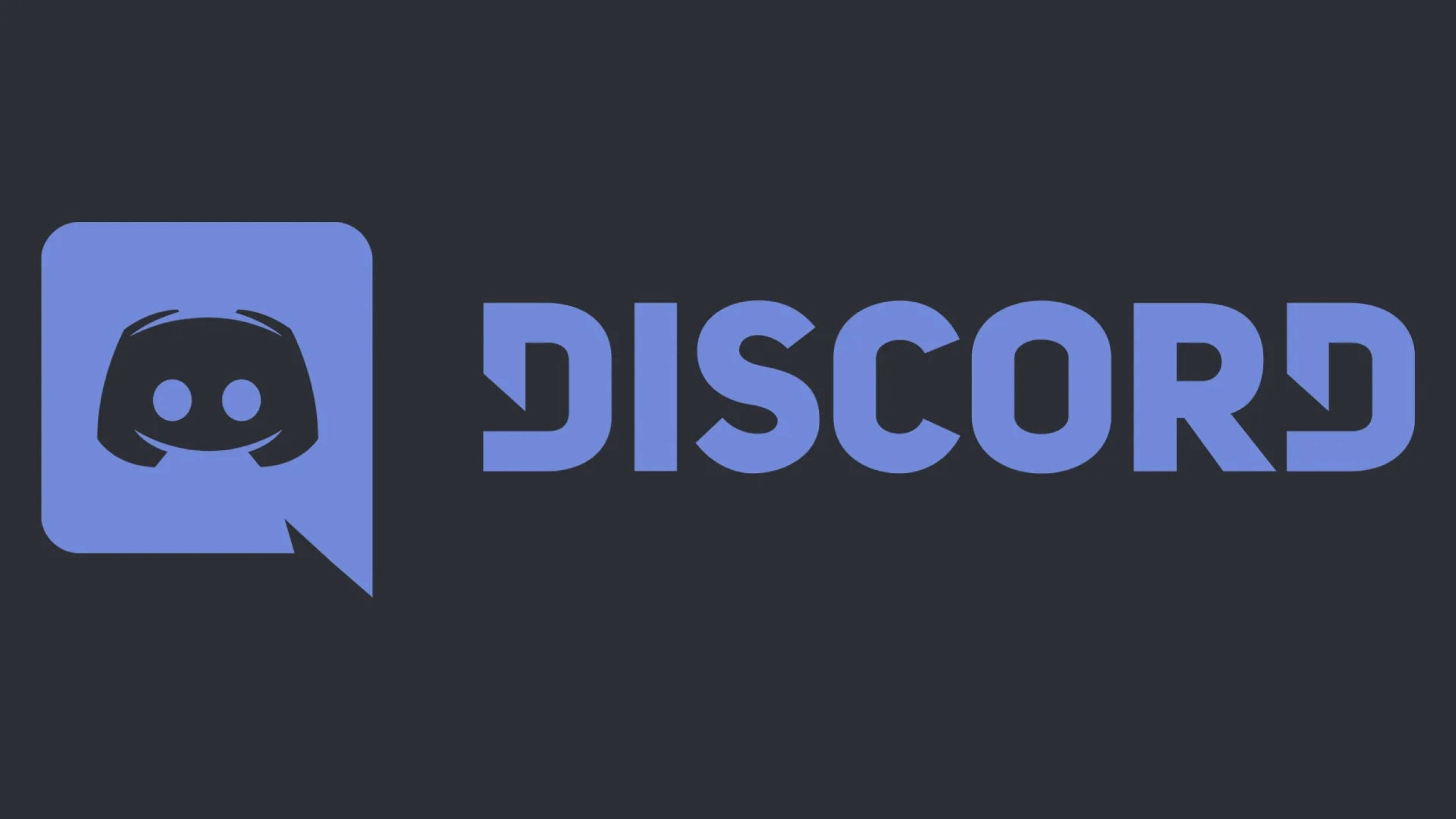 Discord, blue speech bubble, smiling face icon, Full HD Desktop Wallpaper