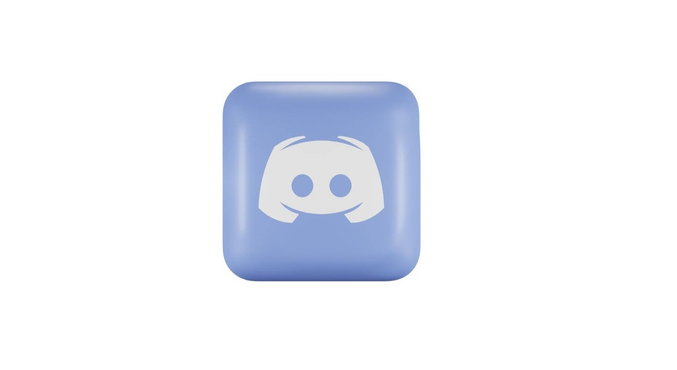 Discord, 3D cube logo, light blue, Full HD Desktop Wallpaper