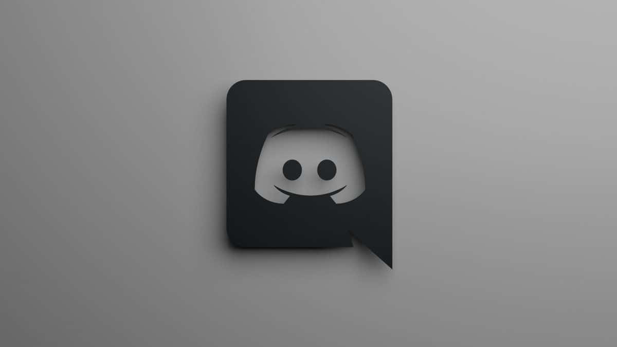 Discord, black, smiling ghost face, SD Desktop Wallpaper