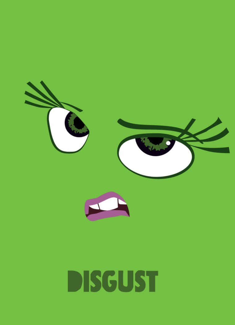 Expression of Disgust, cartoon character, green skin, SD Phone Wallpaper