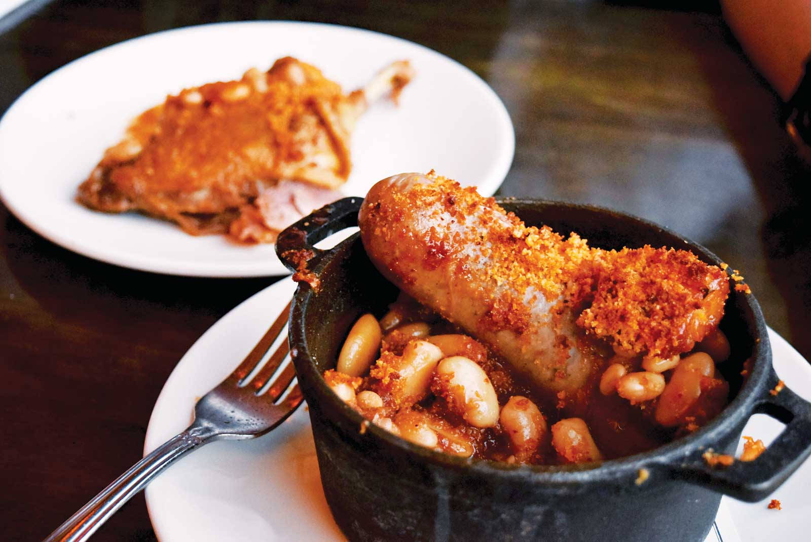 cassoulet, black earthenware, cast iron pot, HD Desktop Wallpaper