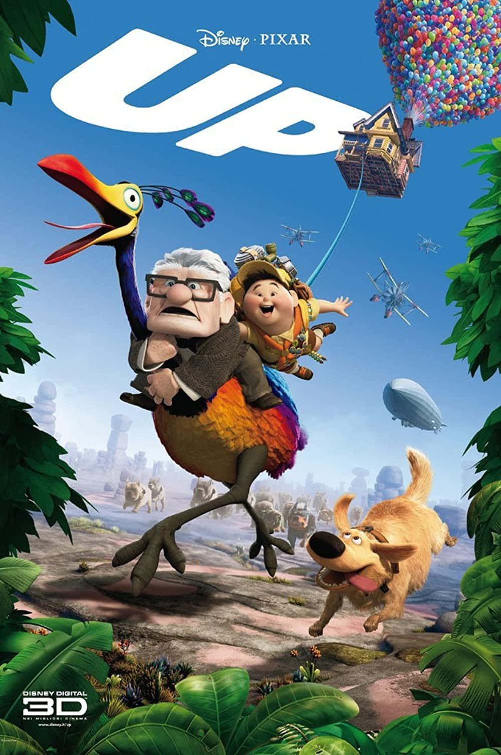 Disney 3D Movies, colorful bird, lush jungle, HD Phone Wallpaper