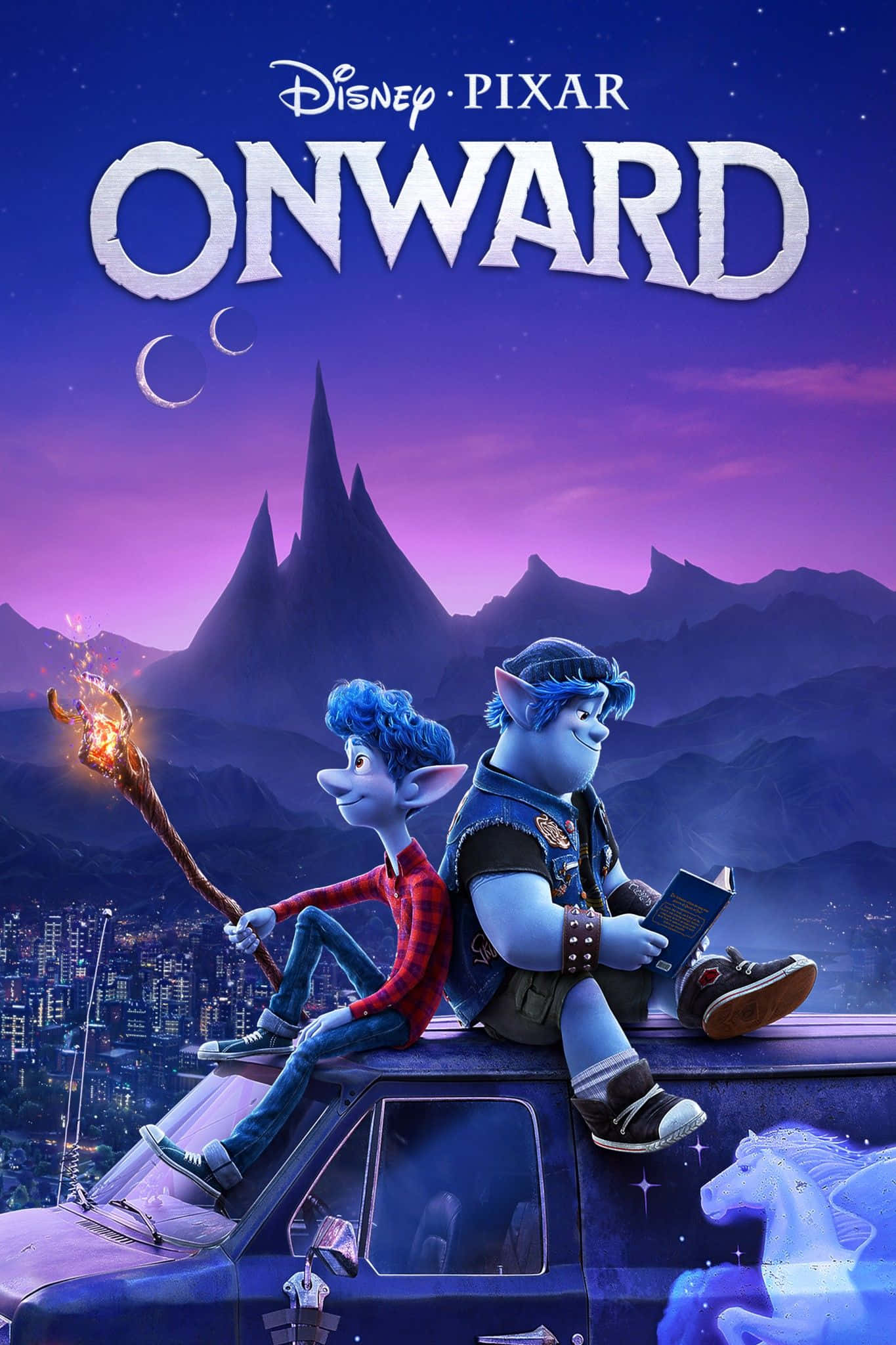 Disney 3d Movies, blue-skinned elf brothers, glowing staff, Full HD Phone Wallpaper