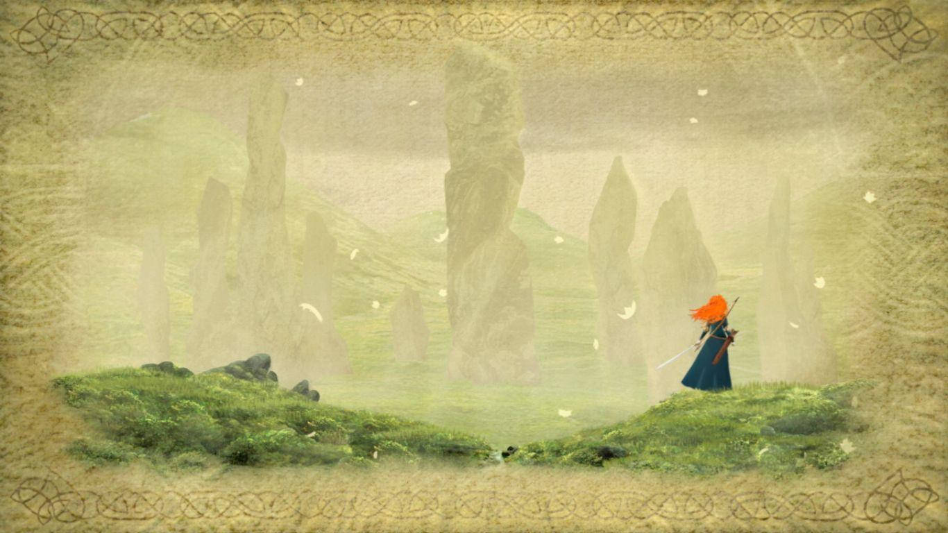 Disney Brave, fiery red hair, mossy hill, HD Desktop Wallpaper