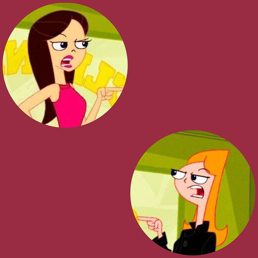 Disney Channel, animated girls, circular frames, SD Desktop Wallpaper