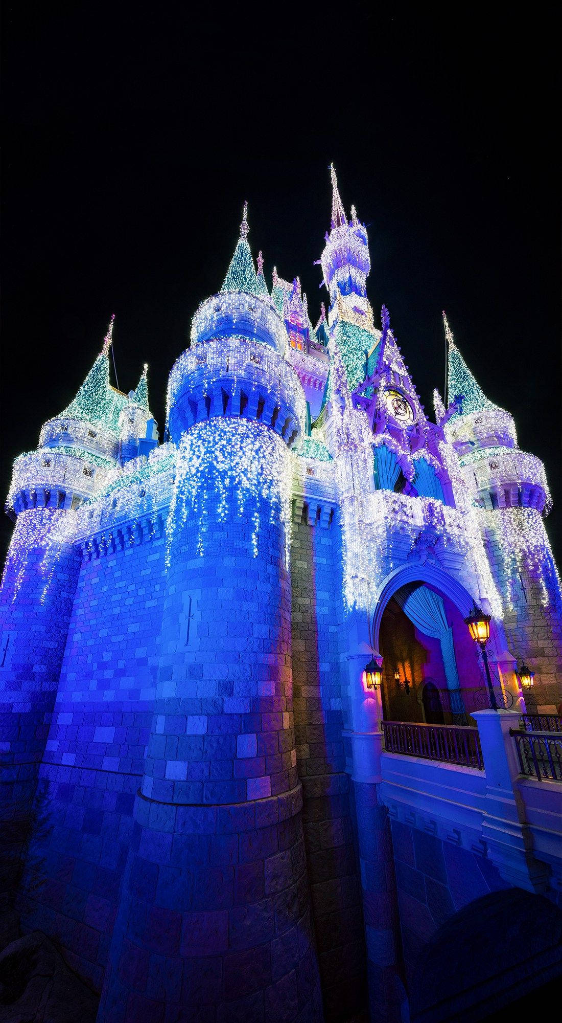 Disney Channel, castle, nighttime, Full HD Phone Wallpaper