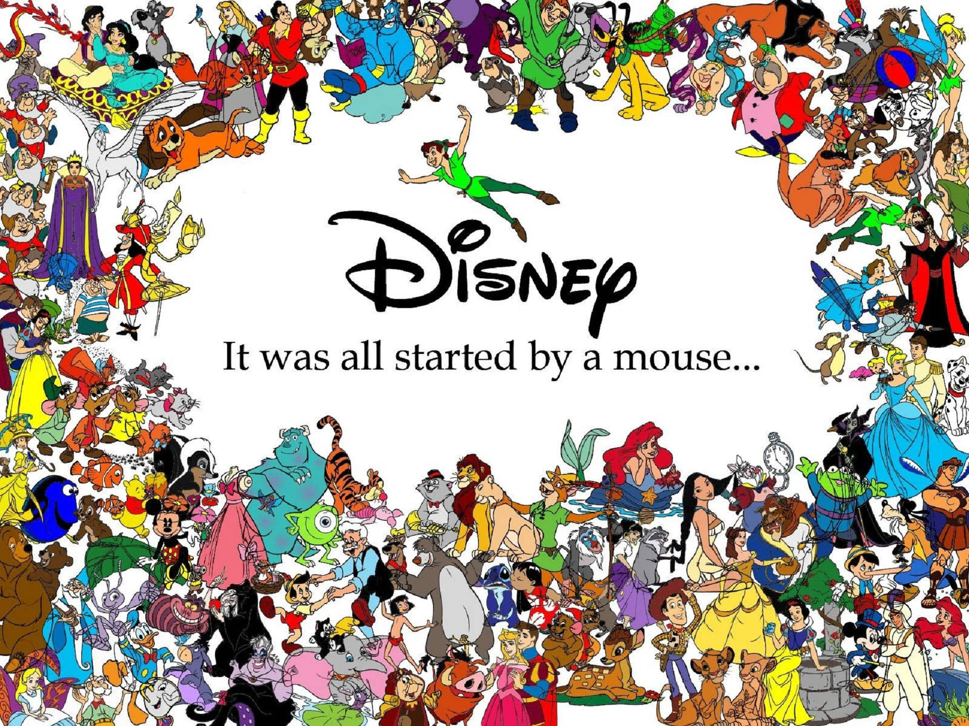 Disney, Disney logo, Disney tagline, Full HD Desktop Wallpaper