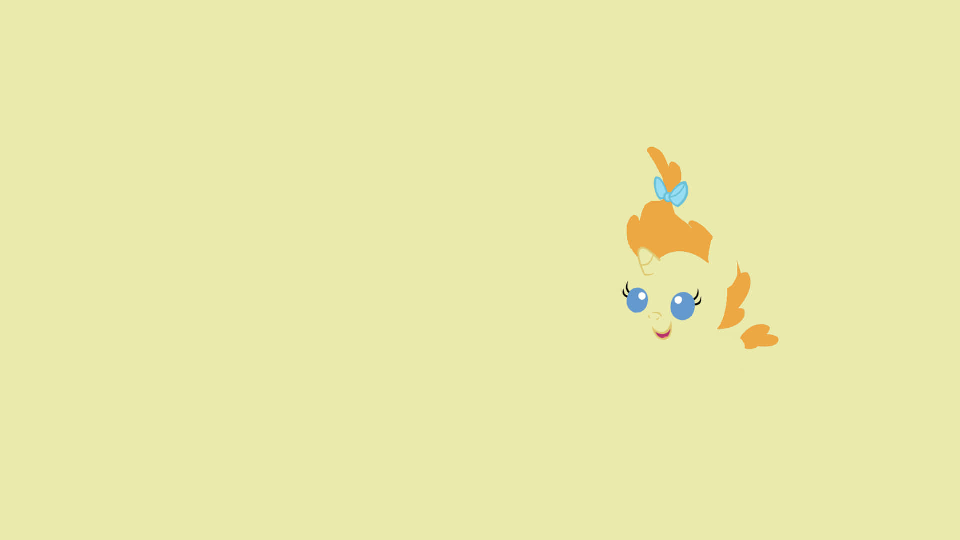 Disney, minimalist cartoon pony head, orange hair, Full HD Desktop Wallpaper