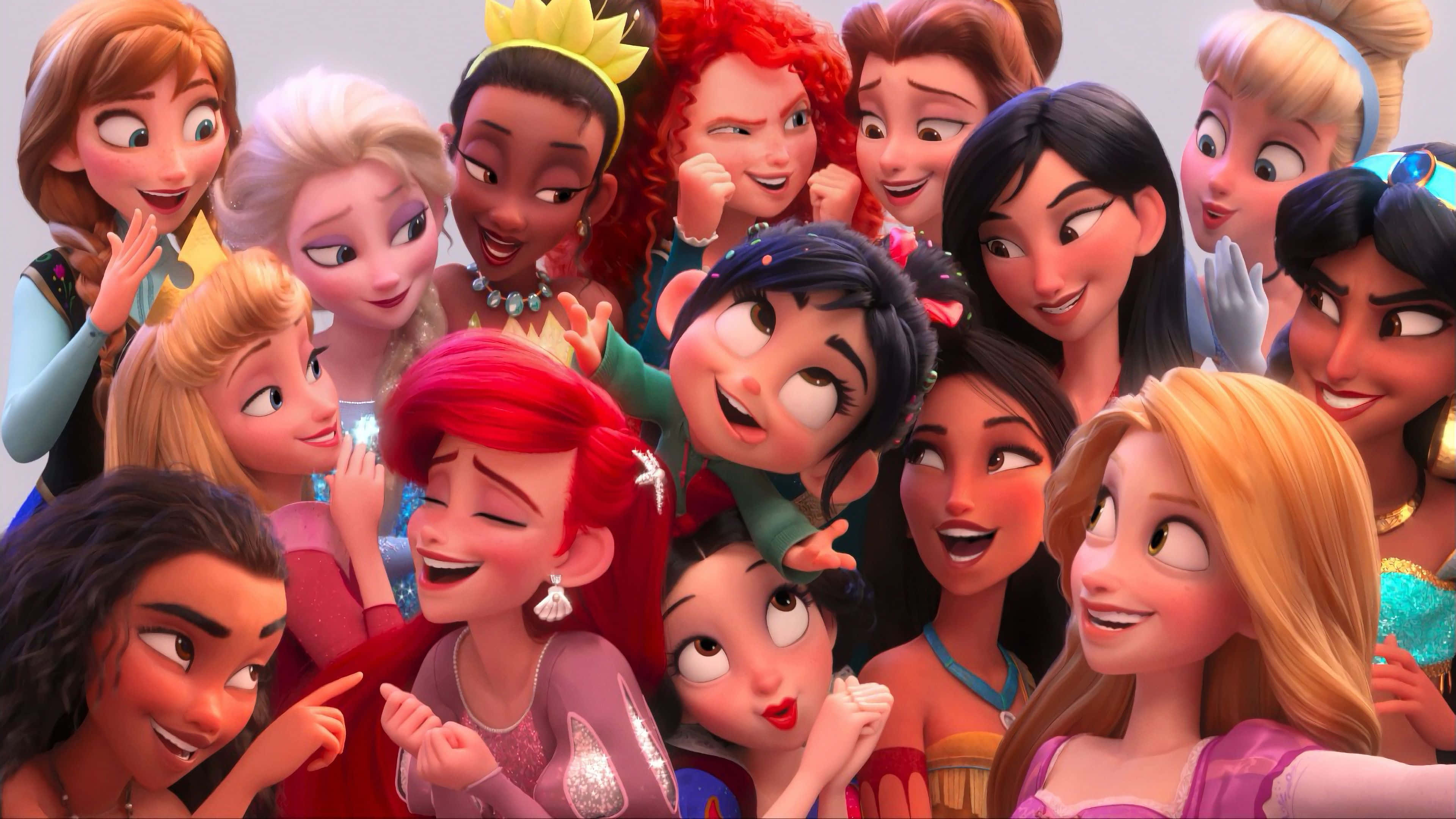 Disney, 4K, animated princesses, 4K Desktop Wallpaper
