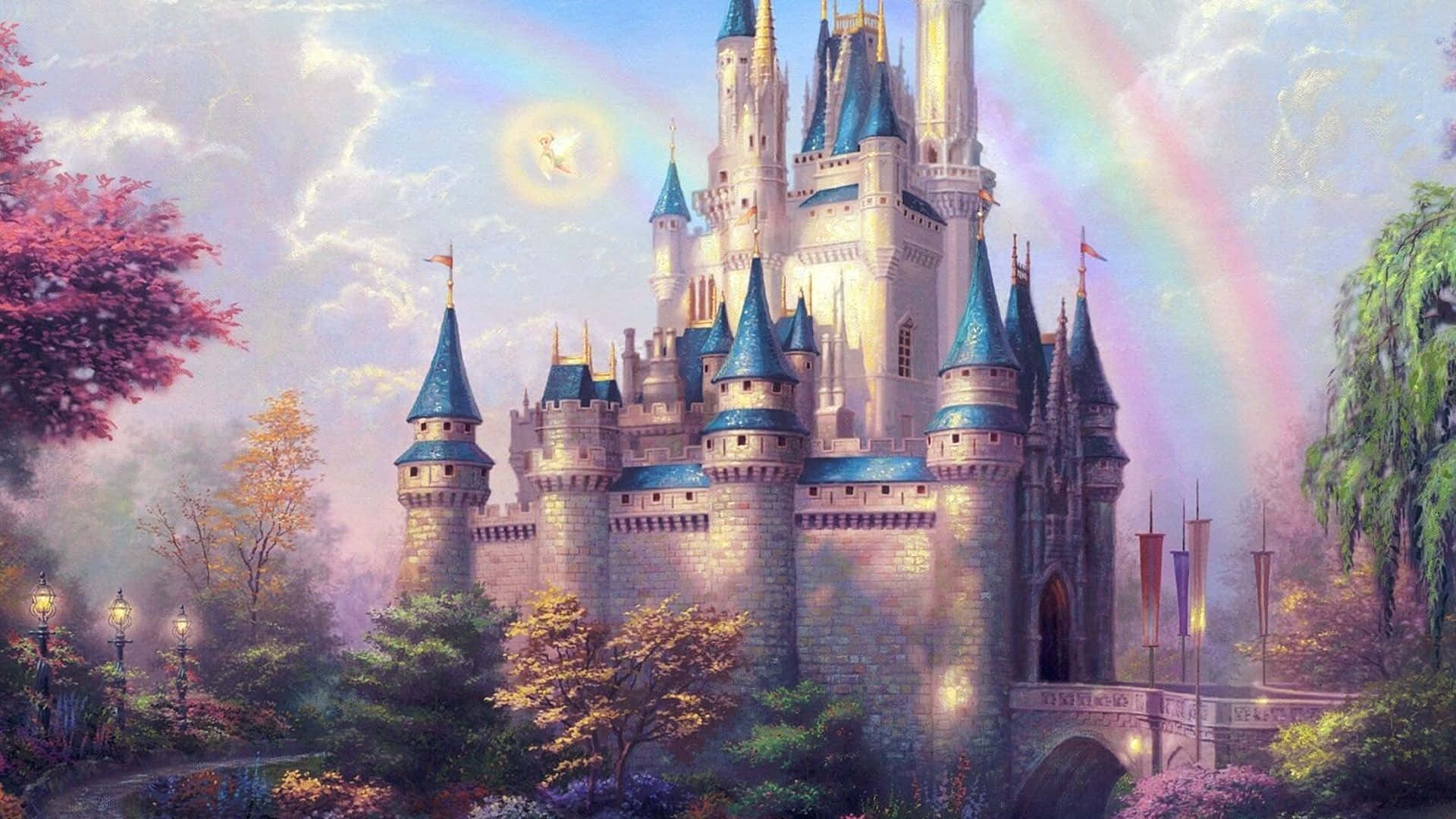 Disney, Mac, fairytale castle, Full HD Desktop Wallpaper