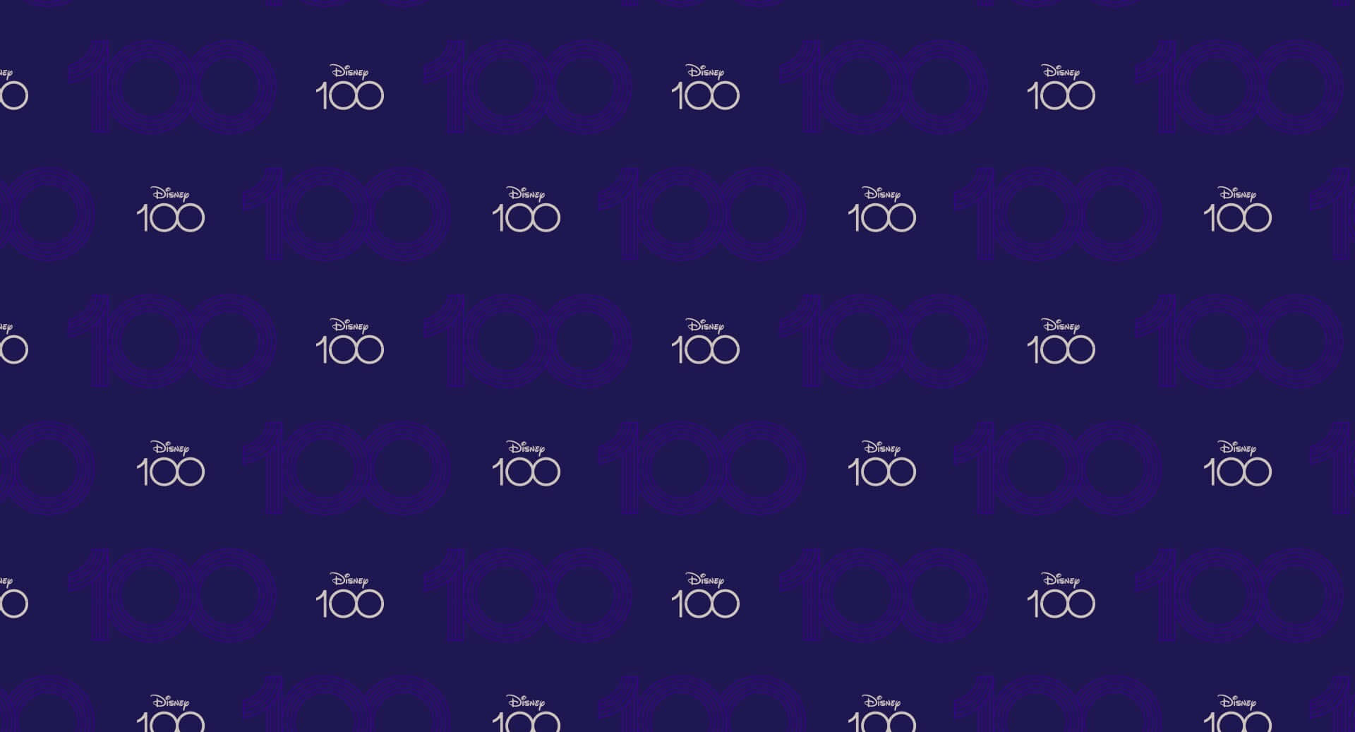 Disney 100, purple, white, Full HD Desktop Wallpaper