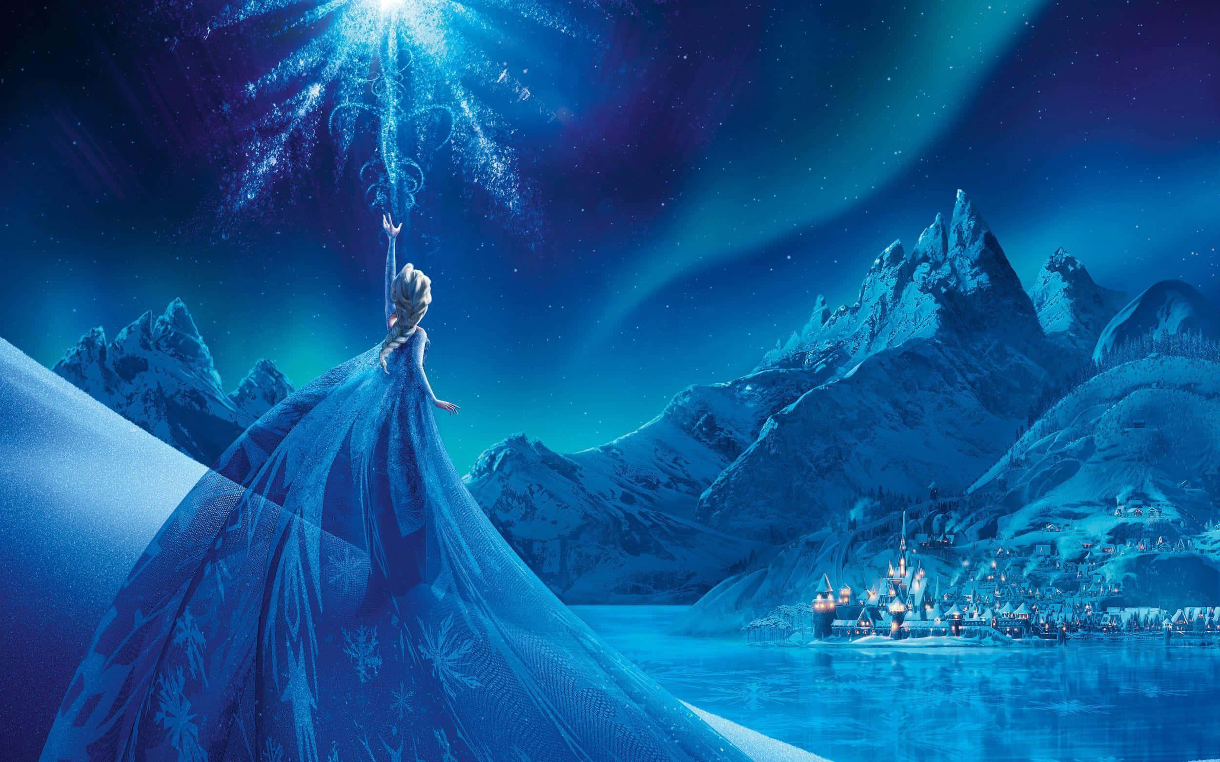 Disney, princess, blue gown, Full HD Desktop Wallpaper