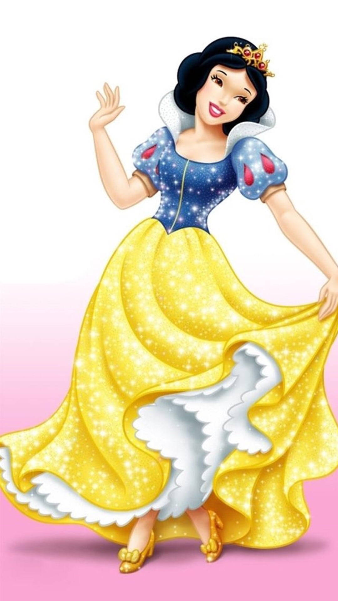 Snow White, Disney, blue and yellow gown, Full HD Phone Wallpaper