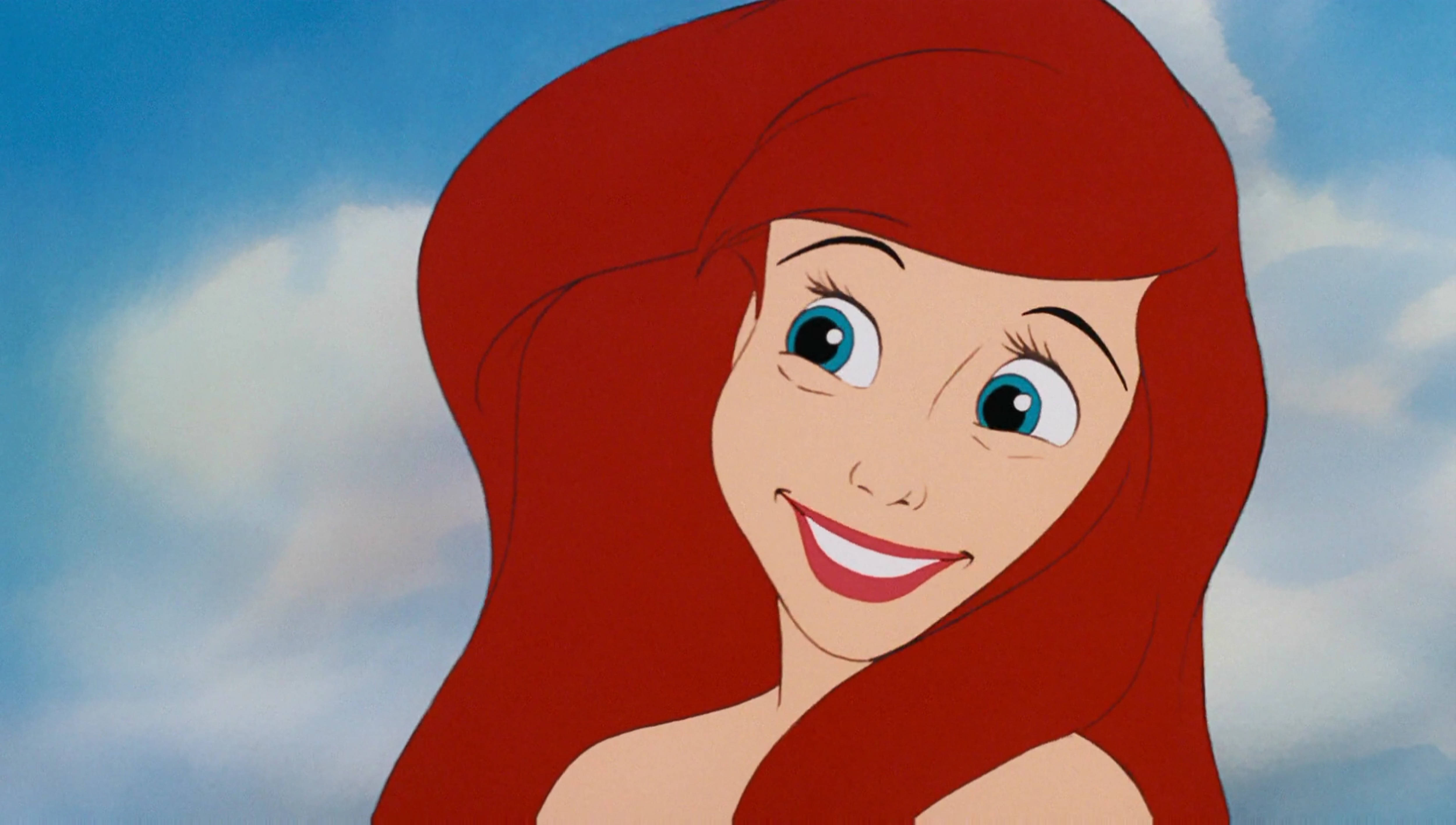 Disney Princess, mermaid, vibrant red hair, 4K Desktop Wallpaper