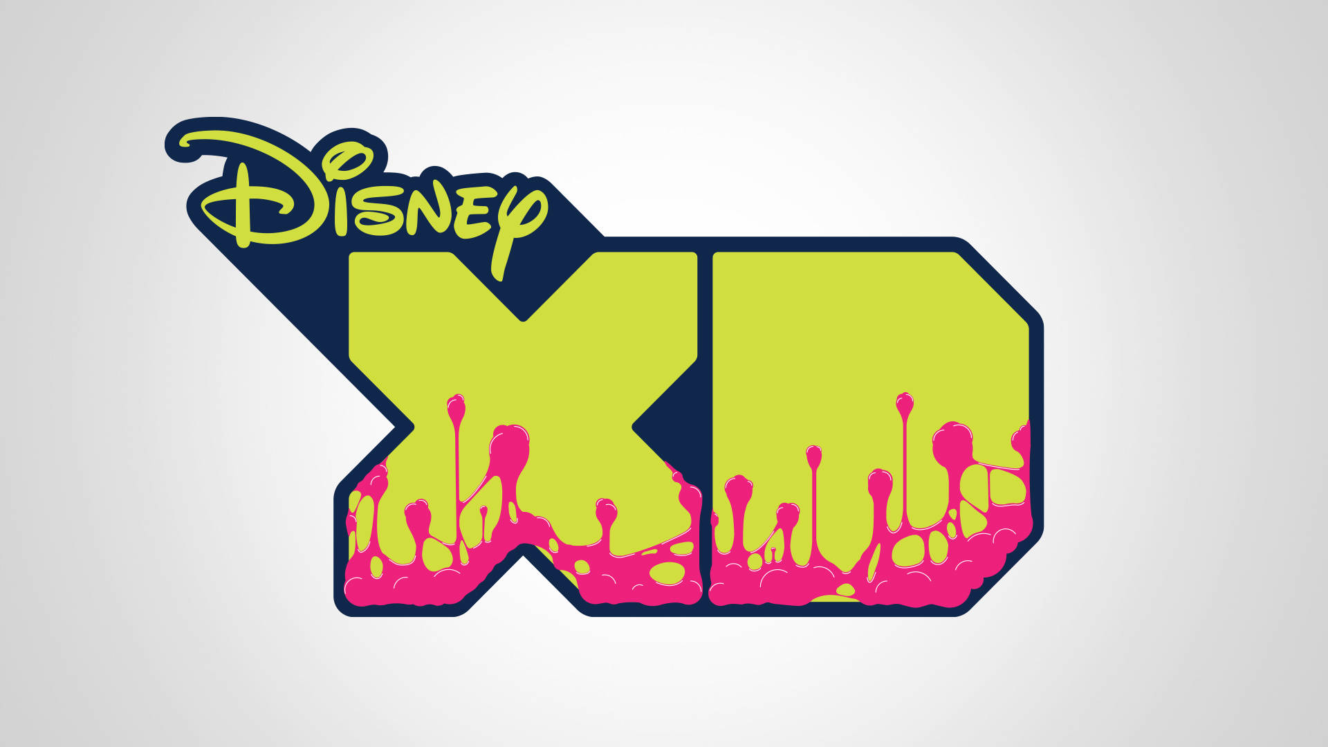 Disney XD, modern logo, lime green, Full HD Desktop Wallpaper