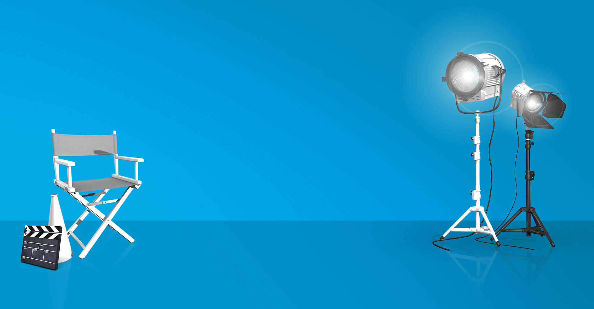 Disney XD, studio lights, clapperboard, Full HD Desktop Wallpaper