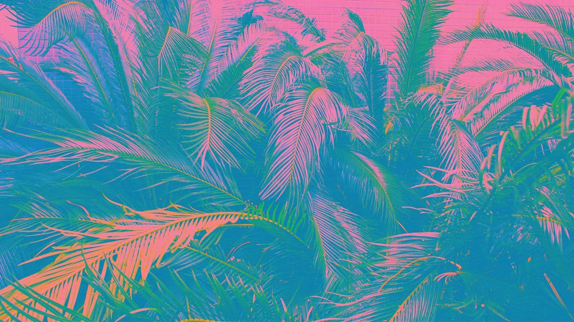 90s computer, pink, teal, Full HD Desktop Wallpaper