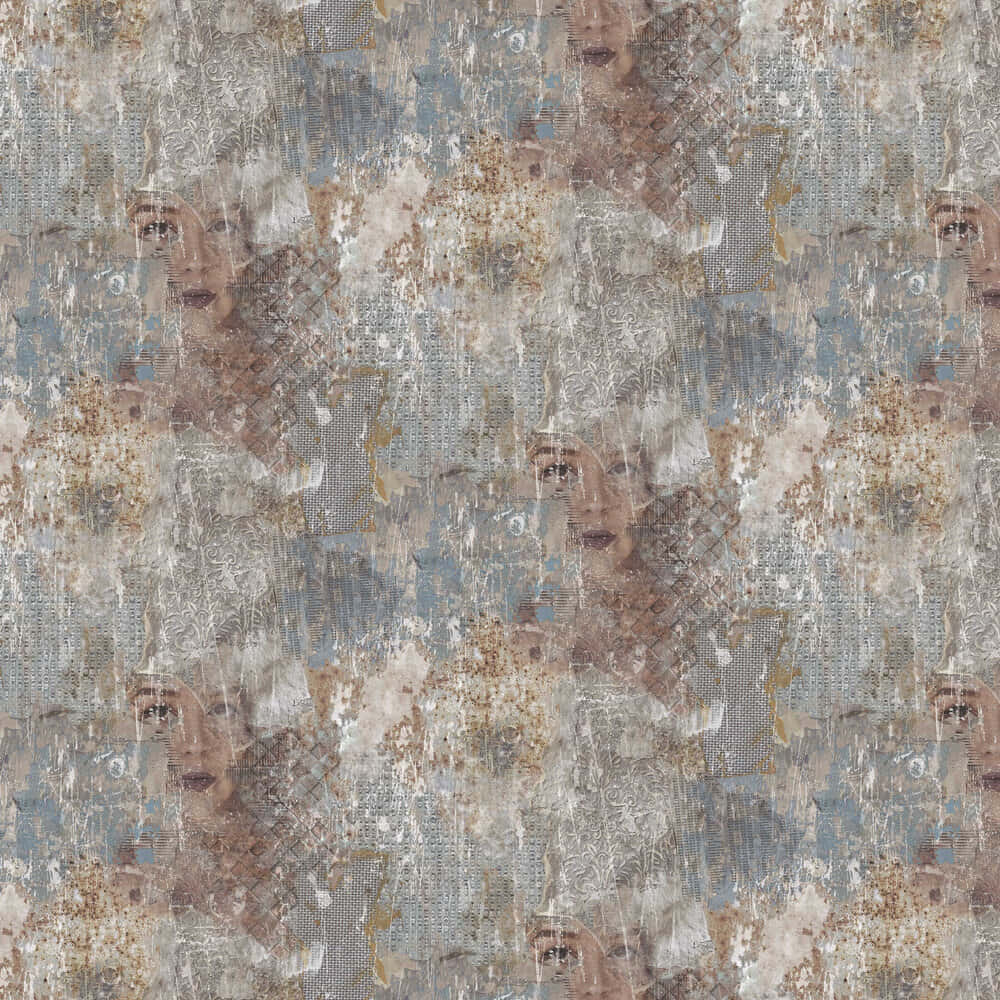vintage face distraught, textured wallpaper pattern, fragmented distressed faces, SD Desktop Wallpaper