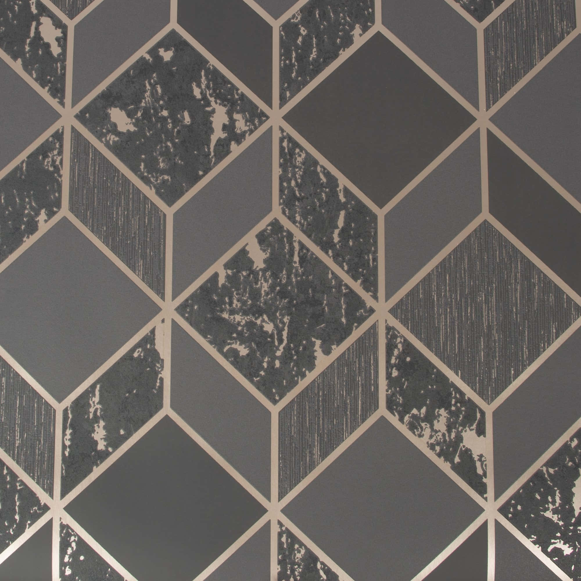 charcoal, rose gold, geometric diamond pattern, Full HD Desktop Wallpaper