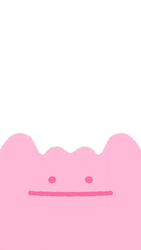 Ditto, pink, dot eyes, SD Phone Wallpaper