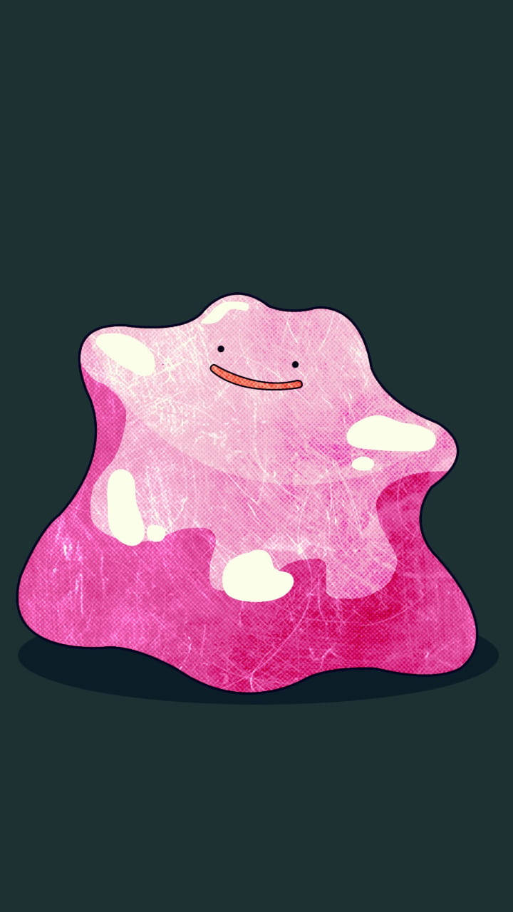 Ditto, jelly figure, pink blob, HD Phone Wallpaper