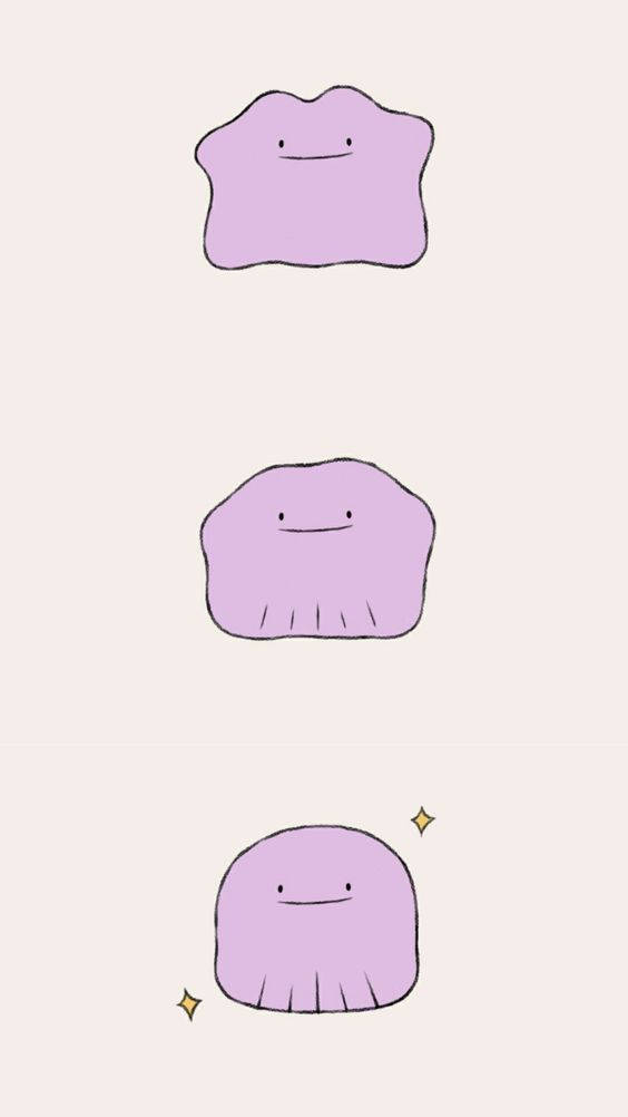 Ditto, purple, blob, SD Phone Wallpaper
