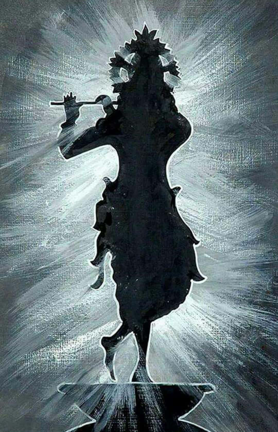 Ethereal Divine Sky, dancing deity, flute, HD Phone Wallpaper