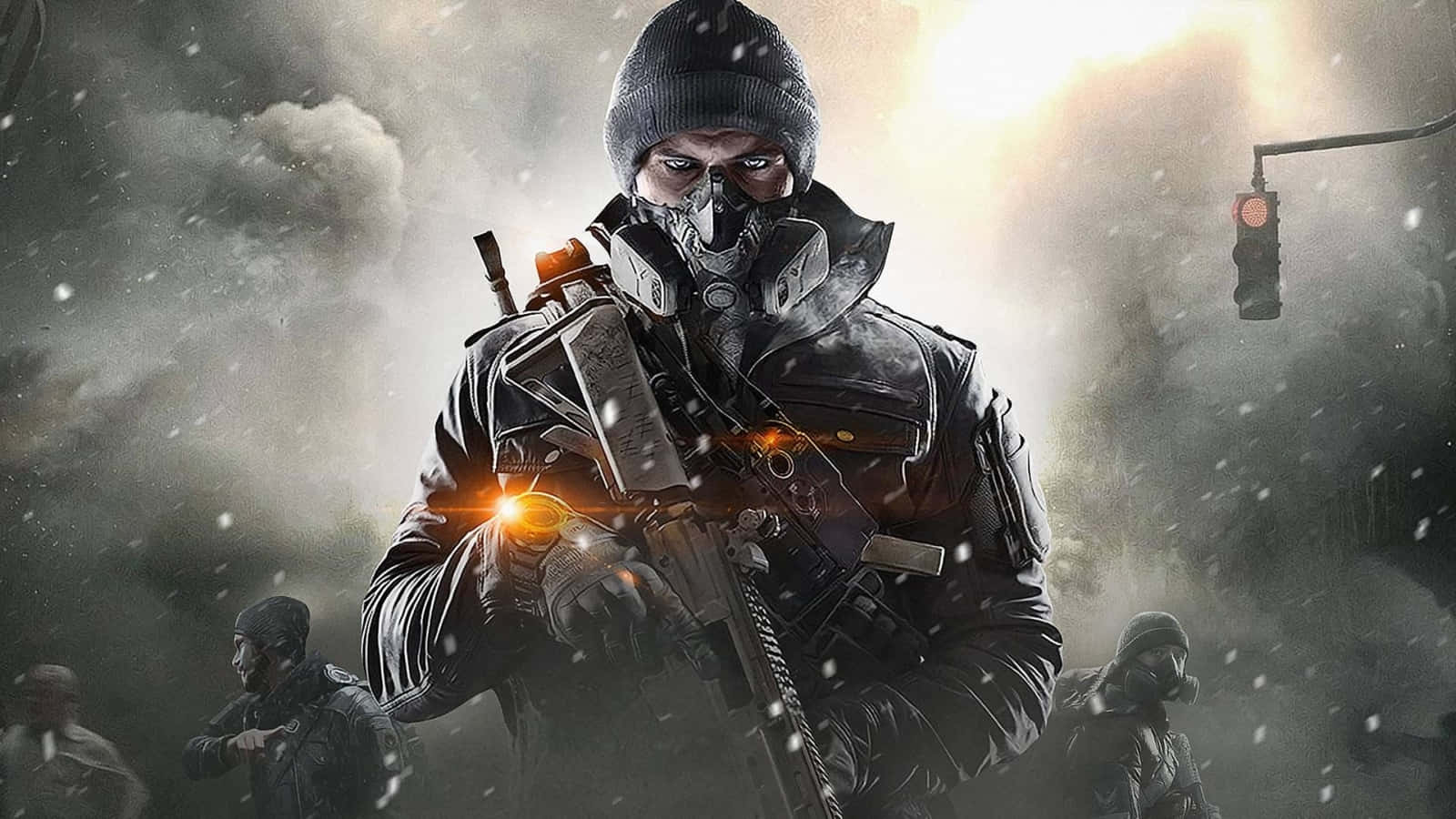 Division 2, soldier, gas mask, HD Desktop Wallpaper