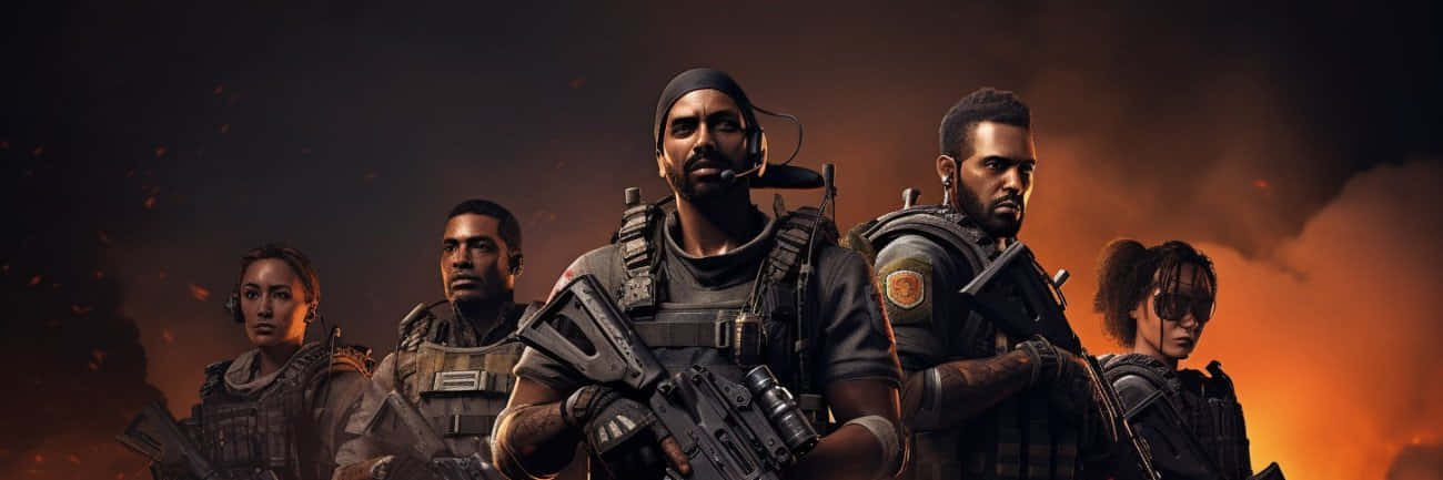 Division 2, armed soldiers, tactical gear, HD Desktop Wallpaper